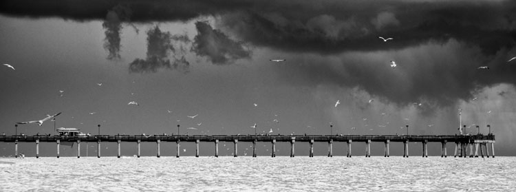 Approaching Storm over Venice Pier