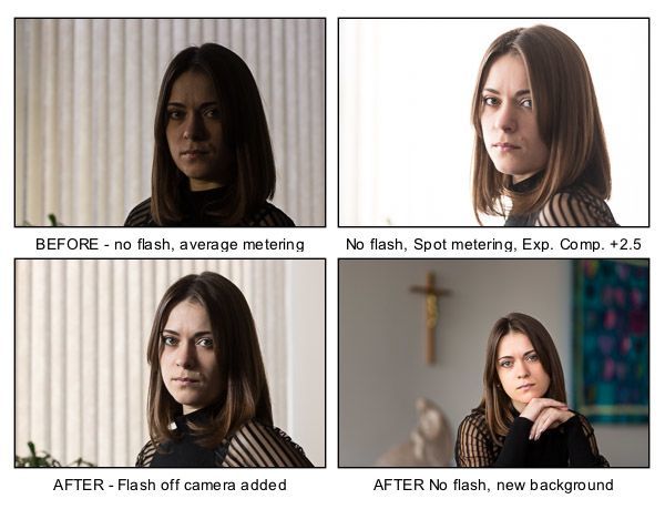 Backlighting portrait tips