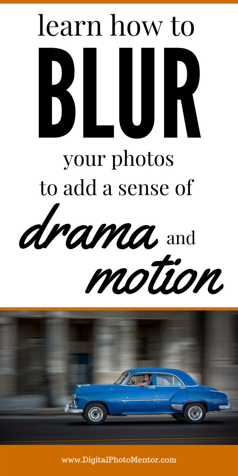 blur photos backgrounds by panning