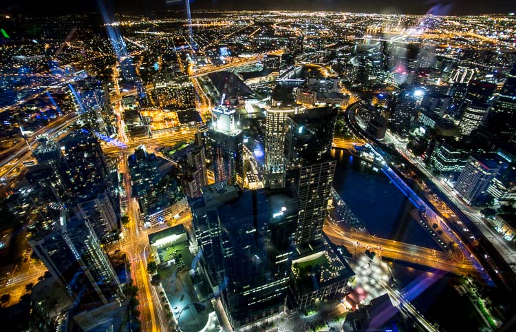 Light trails Melbourne, Australia
