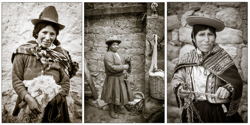 portraits of Peruvian peoples taken recently by Darlene Hildebrandt
