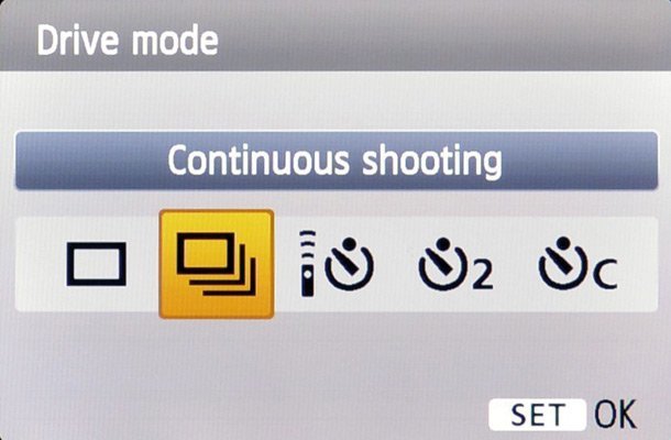continuous drive mode