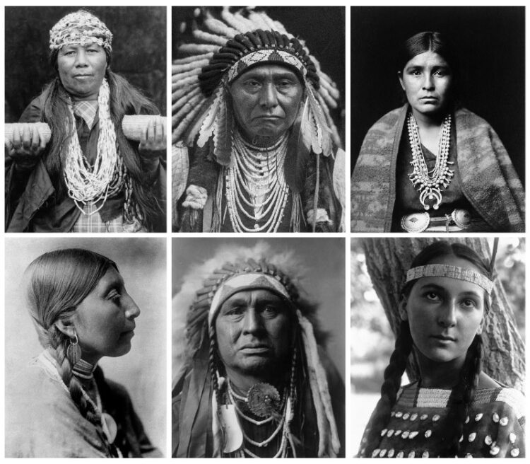 a collection of portraits of native american indians taken by Edward S. Curtis