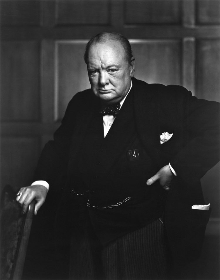 Yousuf Karsh's now famous photograph of Winston Churchill in 1941