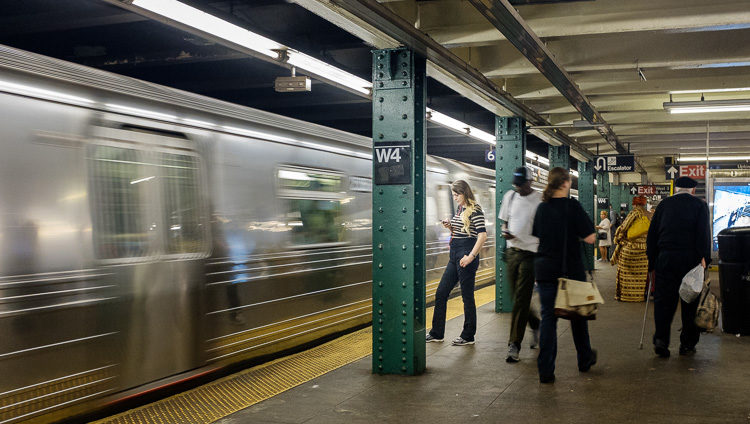 Fuji X100F example of candid street photography in a new york subway