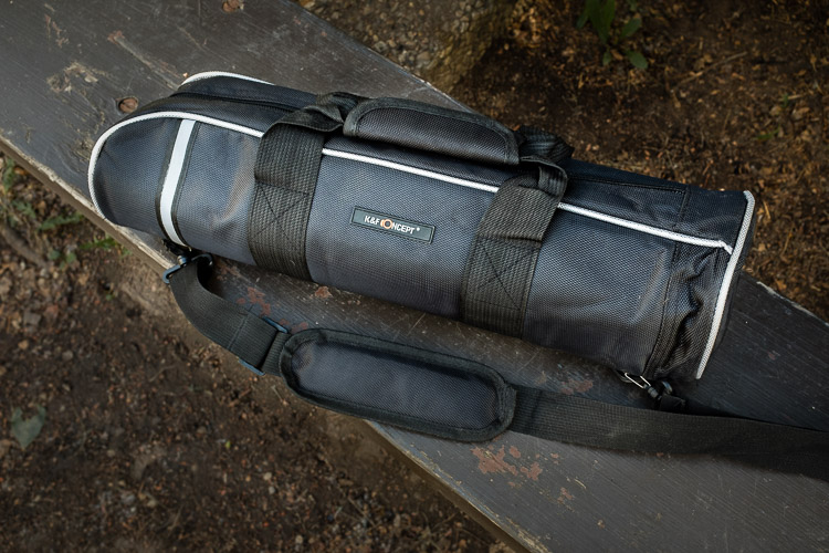 Tripod Review - the K&F Concept TC2534 Carbon Fiber Tripod - carry bag