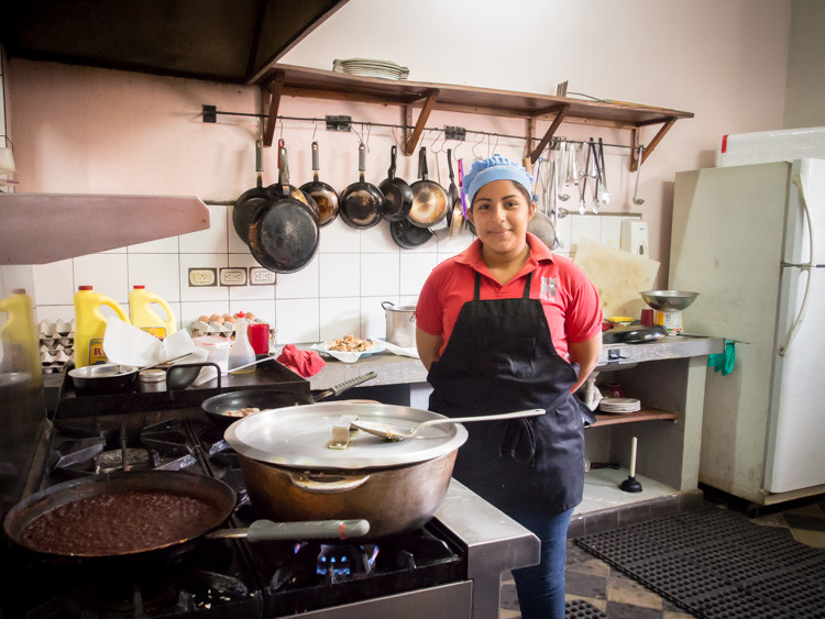 kitchen staff hotel Con Corazon shot with Olympus OM-D E-M5