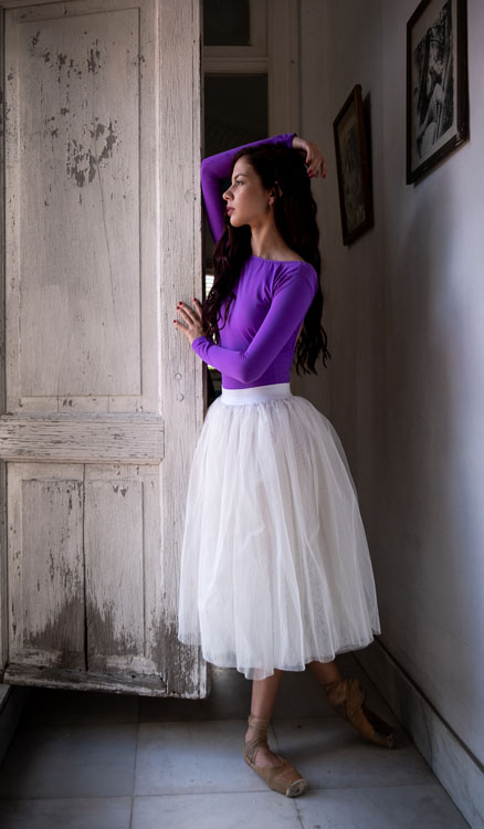 Cuban ballerina before edits are made