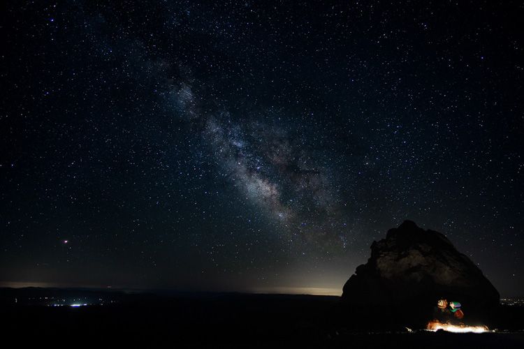 MT LASSEN MILKY WAY LASSEN VOLCANIC NATIONAL PARK