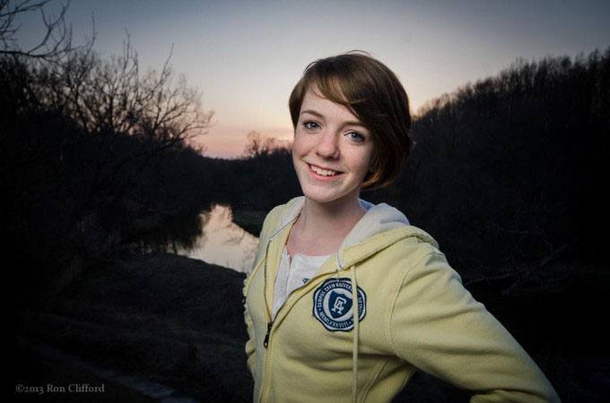 off camera flash lighting techniques - Subject lit with balanced flash