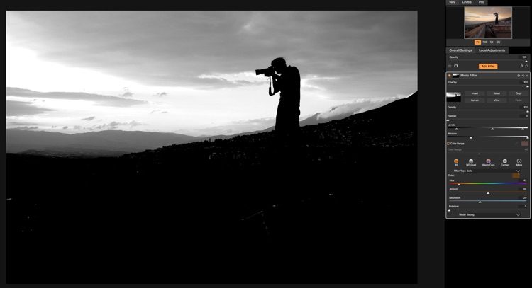 same photo but showing which part is masked