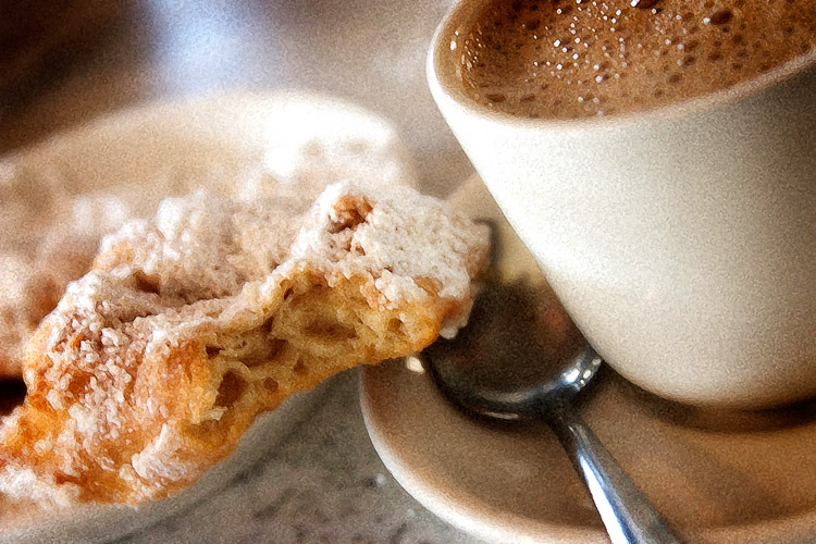 Photograph your morning coffee and snack.