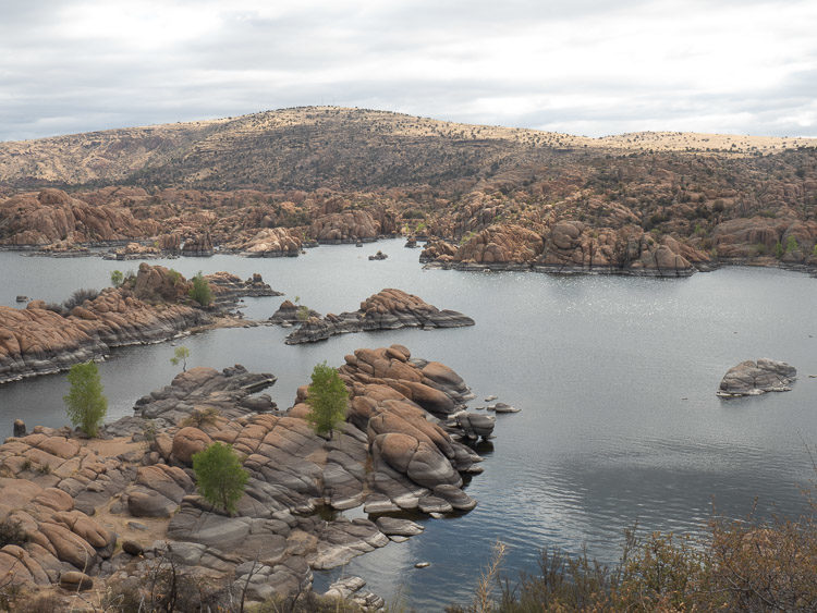 Image Processing Demonstration Using Lightroom and Luminar - landscape with rock and a lake