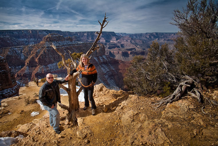 a 10 second self-timer mode allowed for photographer to get into the photo