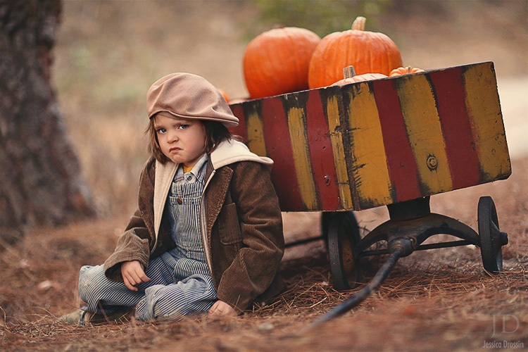 photography of my kid with a grumpy face