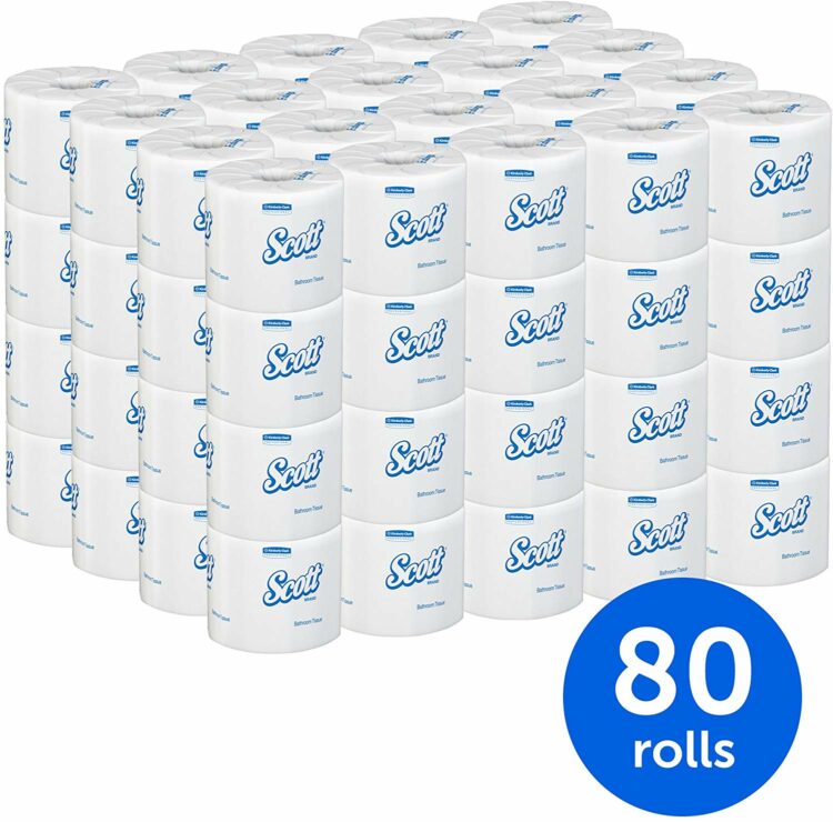 80 roll package of toilet paper