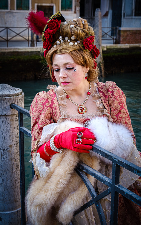 Color version of woman in costume