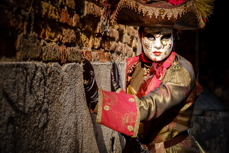 pirate character poses for portrait