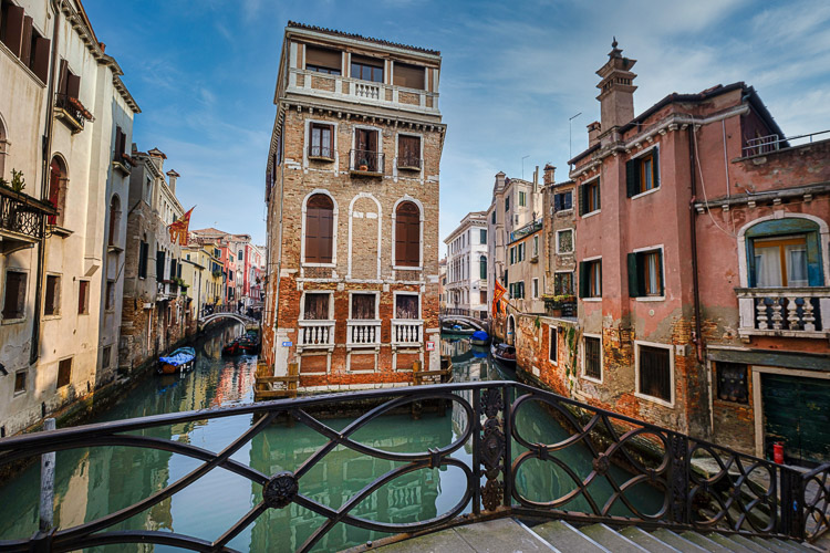 canals and bridges in venice italy