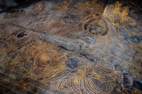 Weathered texture close up