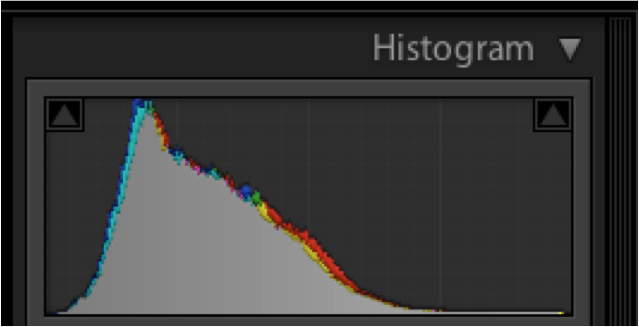 Notice the histogram is mostly in the middle but we know the cat is black and the scene dark so this is incorrect.