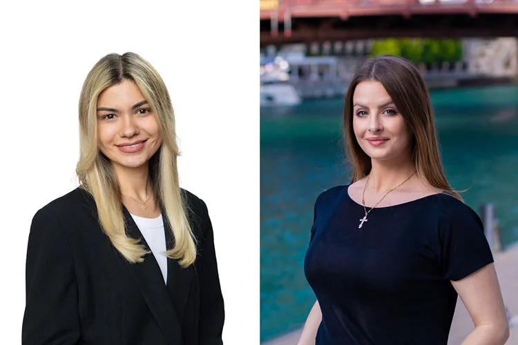 simple headshot background compared to an outdoor background